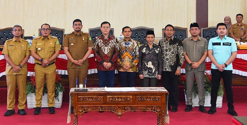 Rapat Paripurna DPRD Kota Medan terkait Ranperda tentang Inovasi Daerah, Selasa (22/8/2023).
