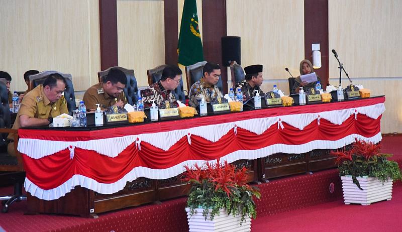 Rapat Paripurna DPRD Kota Medan terkait Ranperda tentang Inovasi Daerah, Selasa (22/8/2023).