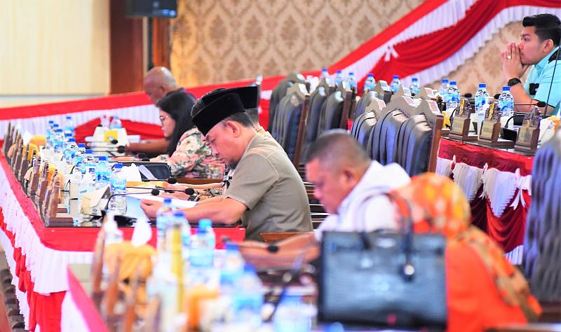 Rapat Paripurna DPRD Kota Medan terkait Ranperda tentang Inovasi Daerah, Selasa (22/8/2023).
