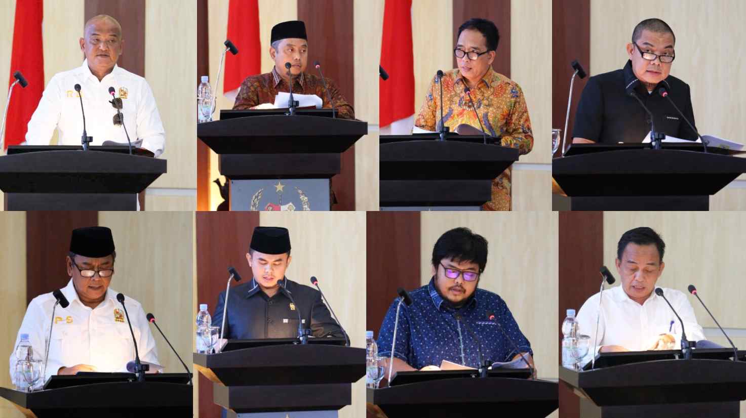 Penyampaian pendapat fraksi-fraksi DPRD Kota Medan.